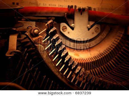 Máquina de escribir antigua