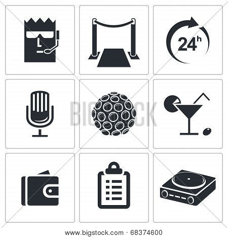 Night Club icon collection