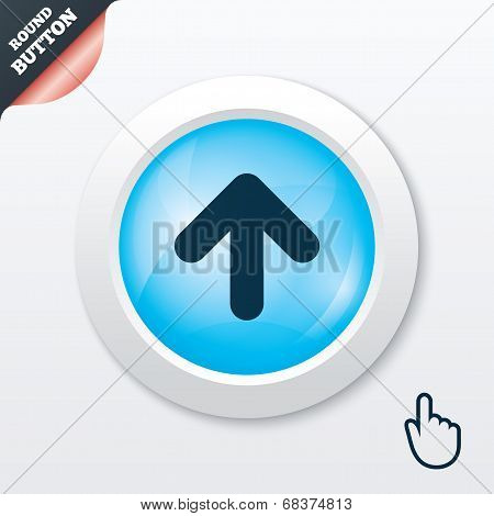 Upload sign icon. Upload button.