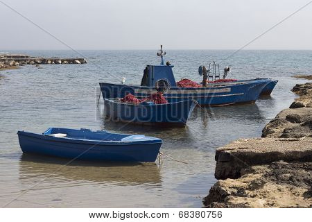 Fishing boats in Brindisi