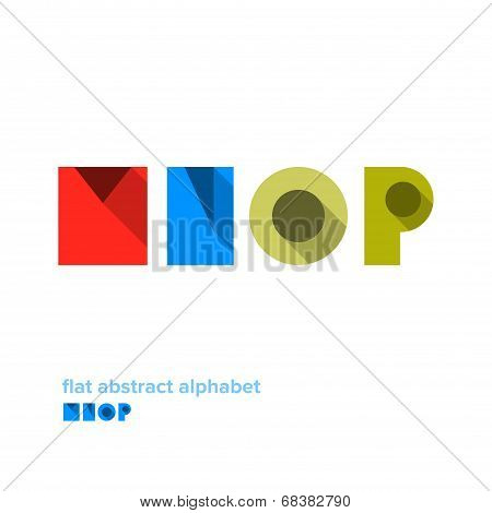 Modern Simple Abstract Colorful Alphabet