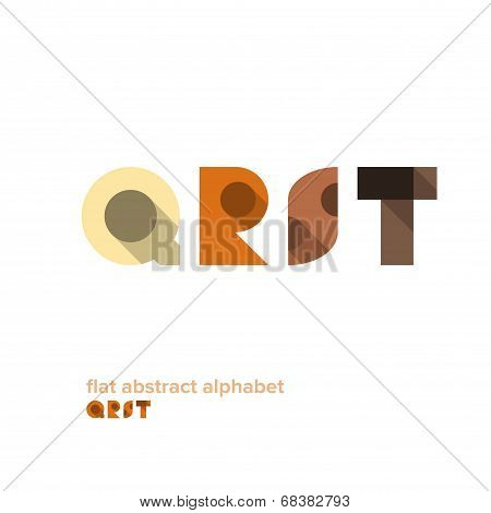 Modern Simple Abstract Colorful Alphabet