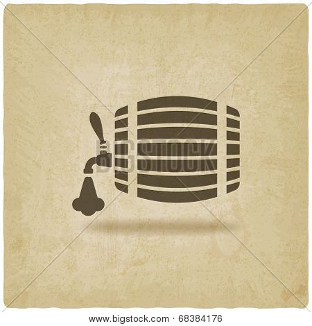 beer barrel old background