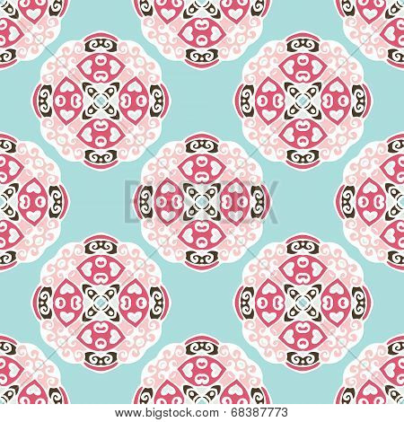 Seamless Vector Pattern circles abstract ornament