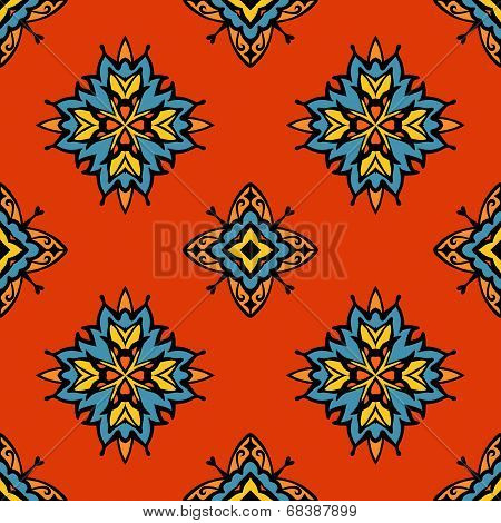 abstract tribal  seamless tiled vector design