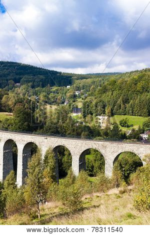 railway viaduct Novina, Krystofovo Valley, Czech Republic