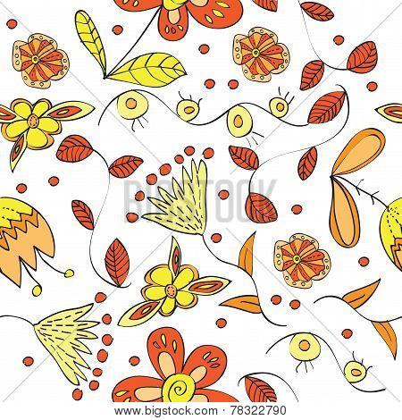 vector floral  seamless pattern