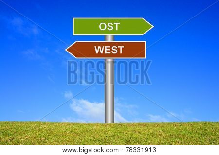 Signs East or West