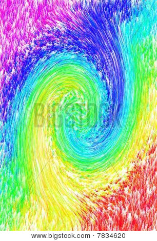 Obří vlna multicolor abstraktní