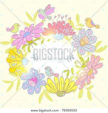 flowers frame