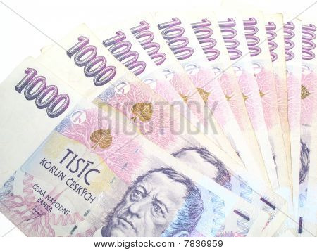 Tschechischen Banknoten