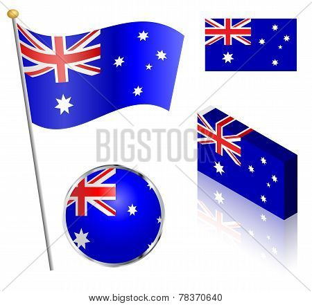 Australian Flag Set