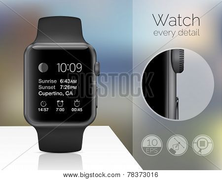 Smart watch isolated
