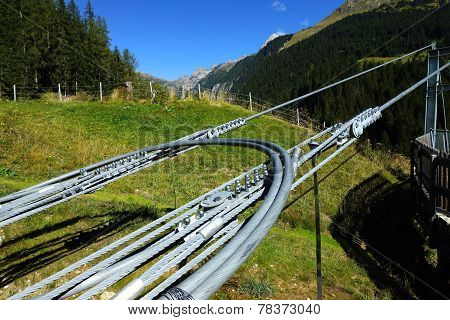 Wire rope attaching