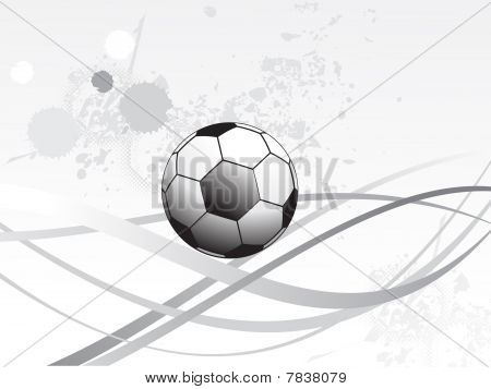 Абстрактный спорта фон с гранж и футбол векторные иллюстрации