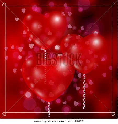 Balloons In The Form Of Heart