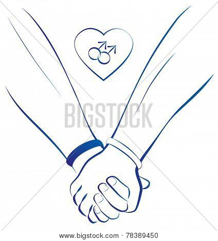 Gays Holding Hands