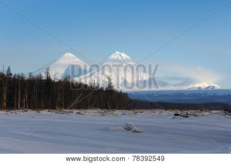 Beautiful Mountain Landscape Of Kamchatka Peninsula