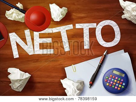 Netto Desktop Memo Calculator Office Think Organize