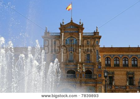 Plaza De Espana Sevilla, İspanya
