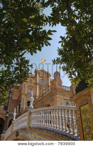 Plaza De Espana Sevilla, İspanya