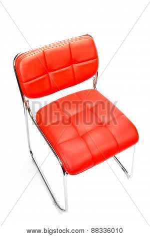 Leather Chair Isolated On White