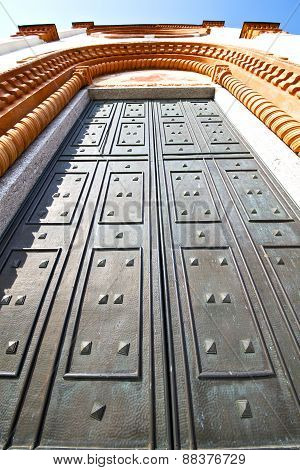 In Mercallo Rusty Brass Brown Knocker A  Door