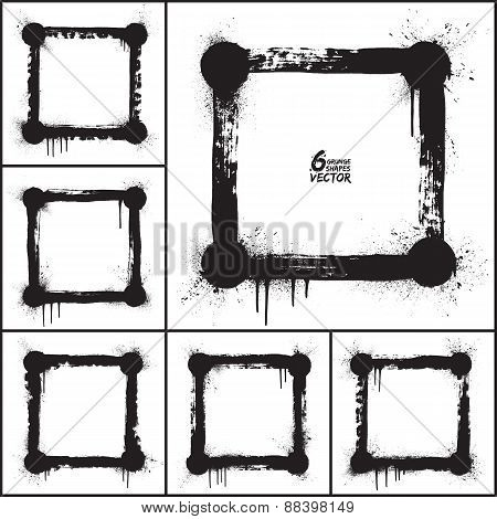 Vector Grunge Shapes Set