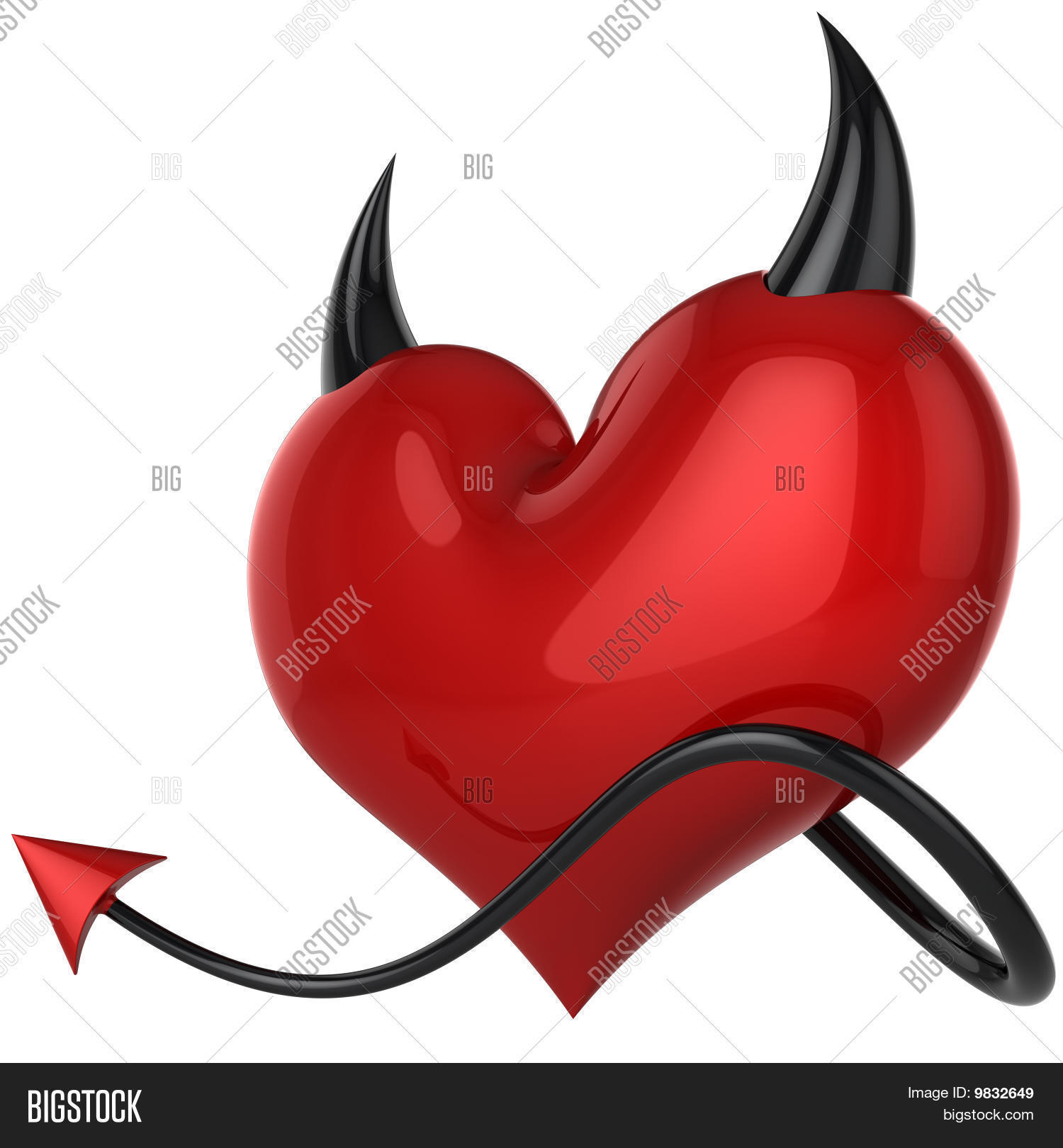 Heart Devil. Love Image & Photo (Free Trial) | Bigstock