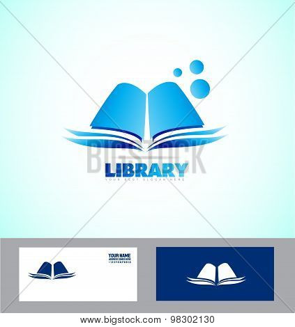 Library Book Logo Icon