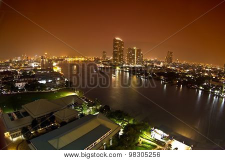 Chao Phraya River In Bangkok