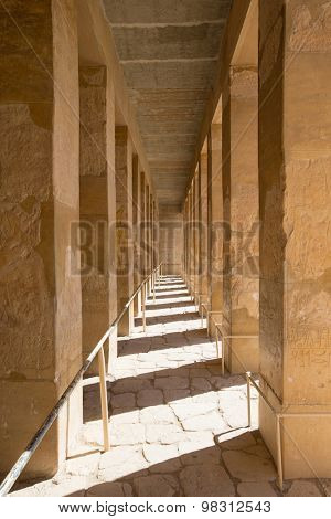 The temple of Hatshepsut near Luxor in Egypt