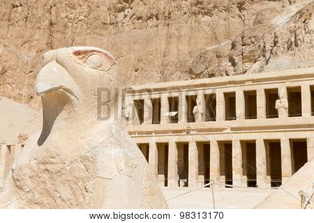 The temple of Hatshepsut near Luxor in Egypt