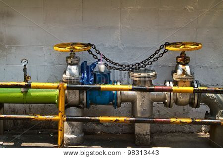 Water Connection In Bangkok Thailand In The Yan Nawa Area