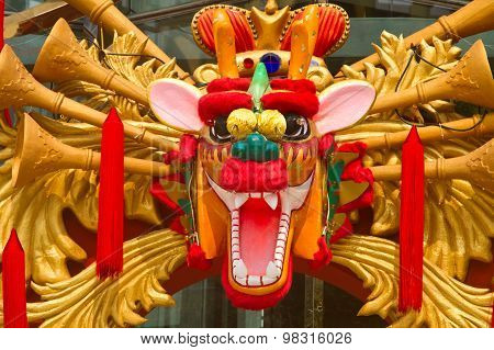 Dragon In Bangkok Thailand In The Yan Nawa Area