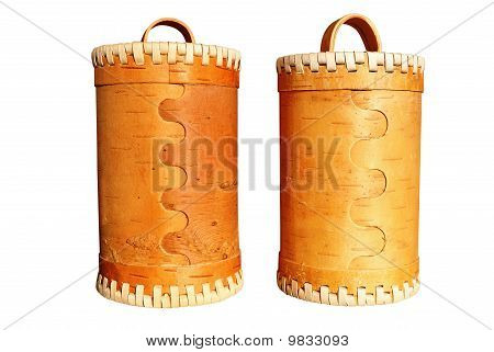Itens de casca de bétula