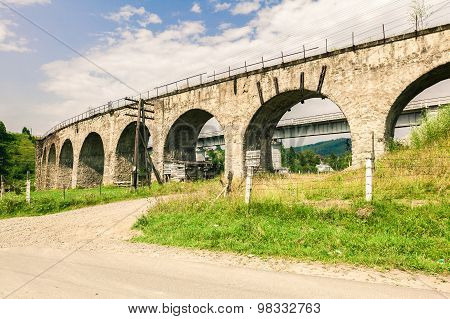 Bridge Viaduct In The Carpathians