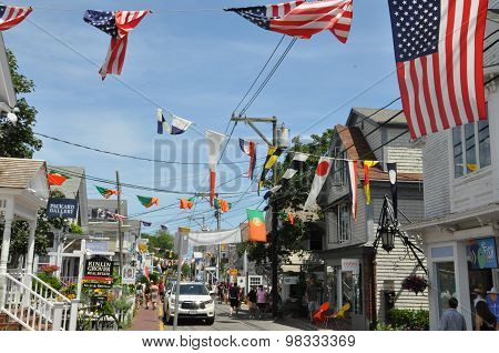 Commercial Street in Provincetown, Cape Cod in Massachusetts