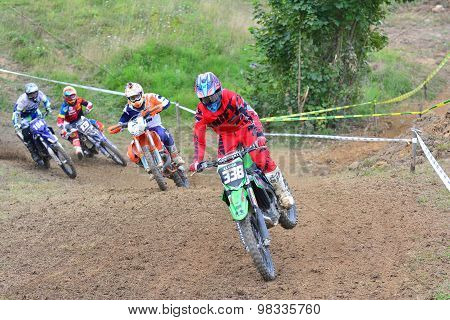 Motocross In Valdesoto, Spain.