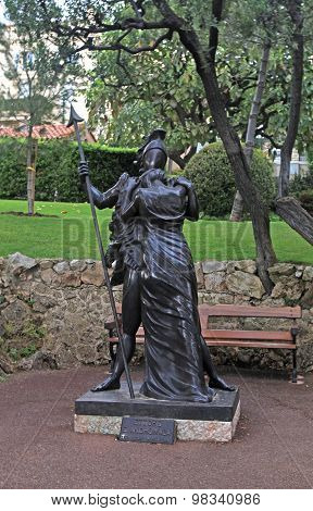 Hector And Andromache Sculpture, Monaco