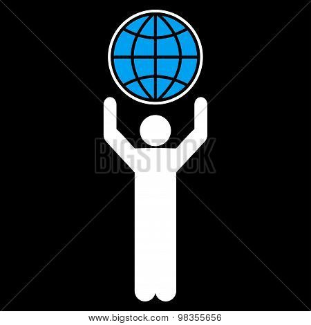 Globalist icon from Business Bicolor Set