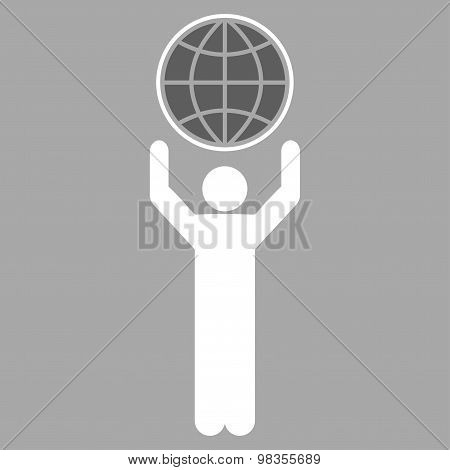 Globalist icon from Business Bicolor Set