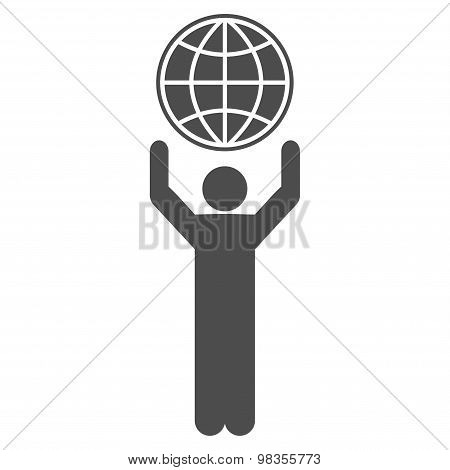 Globalist icon from Business Bicolor Set