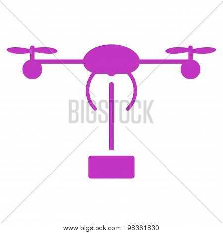 Copter shipment icon from Business Bicolor Set