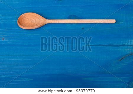 Wooden kitchen spoon