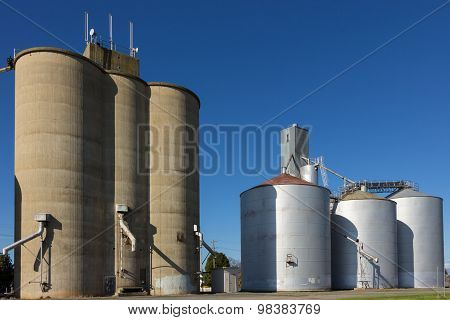 Silos On Blue Sky 2