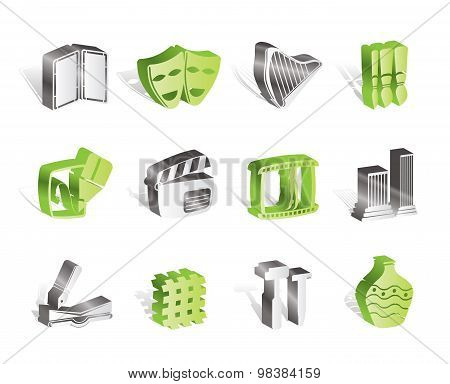 Different kind of Art Icons