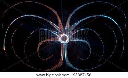 Glass abstract 3D decoration