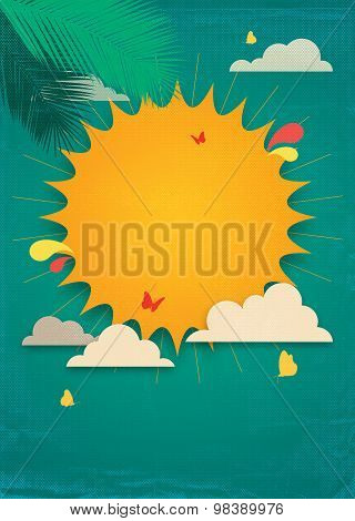 Abstract Summer Sun background