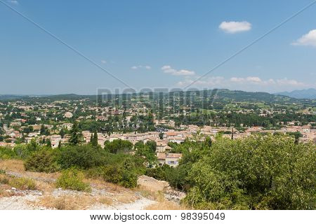 landscape Vaison-La-Romaine in French Drome